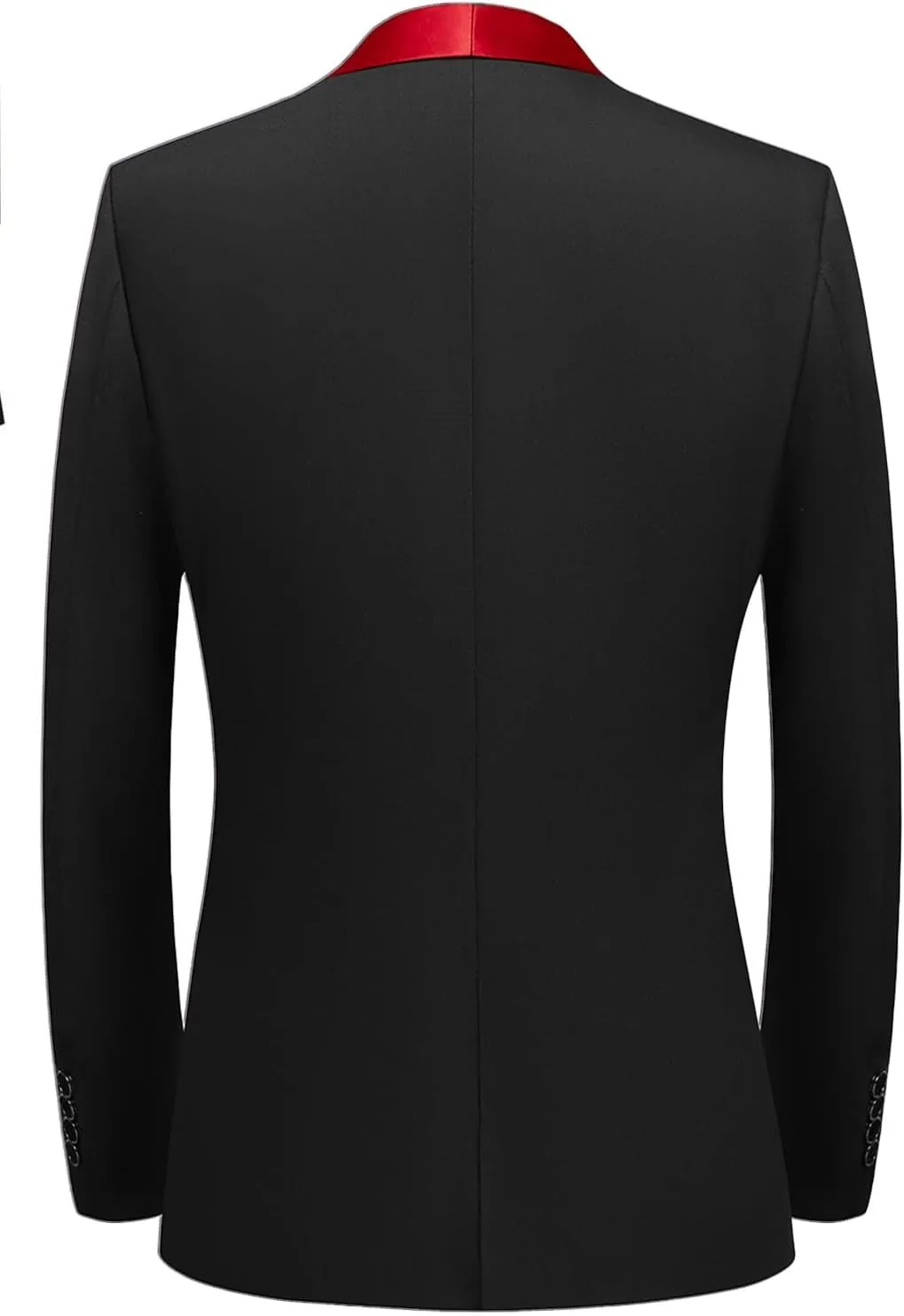 Mens Suit Set 4 Piece Suit Slim Fit Tuxedo Jacket Vest and Pants Set Wedding Suit for Prom Party Dinner with One Bow-tie