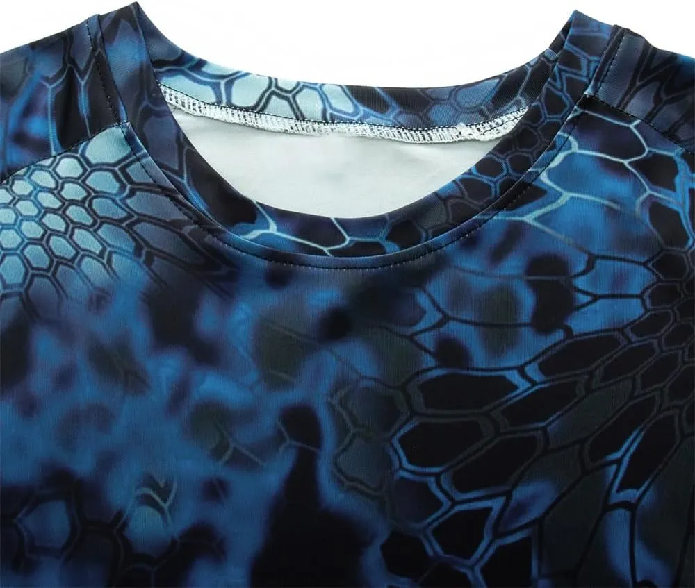 Men's Sunscreen Shirt UV-Resistant Fishing Shirt Rash-Resistant Quick Dry Moisture Absorption Long Sleeves