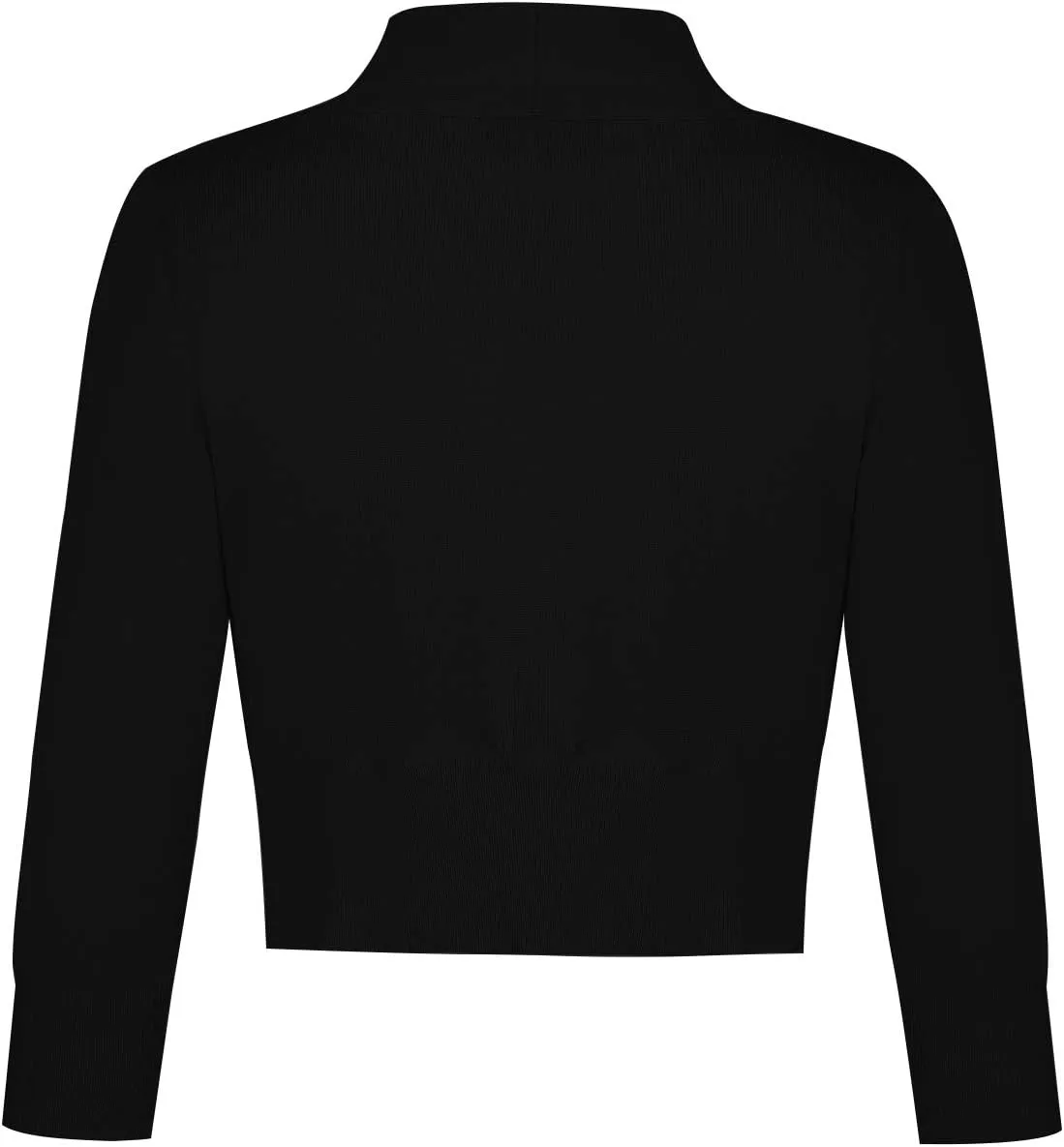MINTLIMIT Women's Shrug Bolero Open Front 3/4 Sleeve Cropped Cardigan Sweater