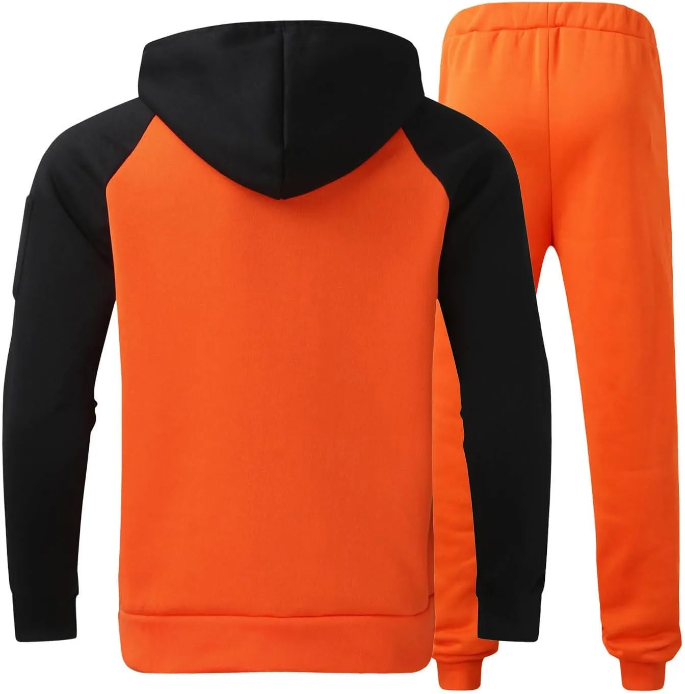 Muscularfit Mens Big and Tall Hoodies Pullover Color Block Long Sleeve Gym Workout Hoodies Casual Lightweight Sweatshirt 2023