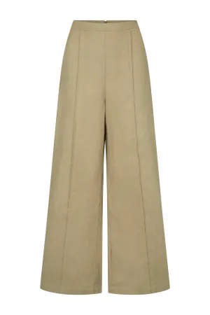 OCEAN AIR LINEN PANT - KHAKI