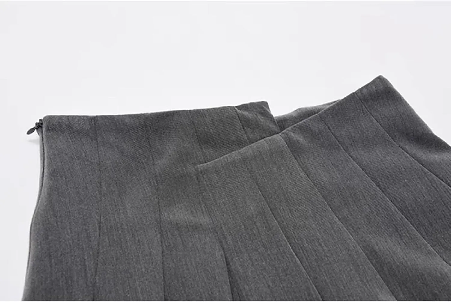 OFFSUM Womens Short Skirts - Solid Color Irregular Pleated Skirt Women High Waist A-Line Streetwear Korean Style Fash