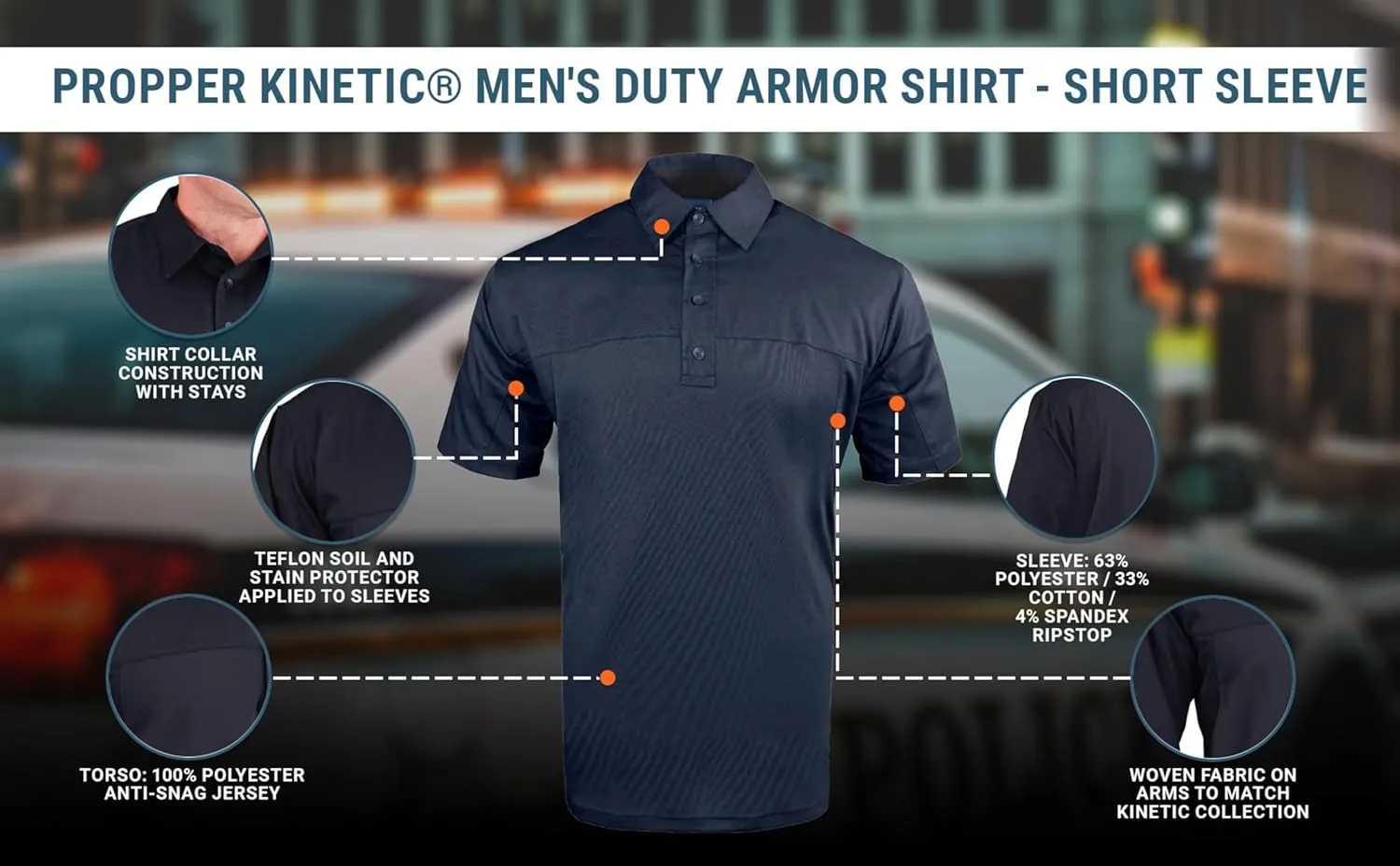 Propper Men's Duty Armor Kinetic Short Sleeve Shirt