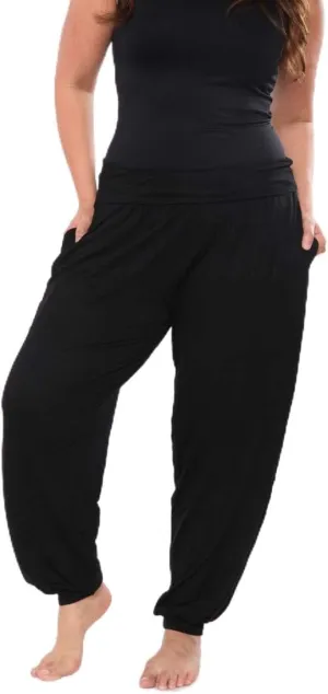 PS560-Black-3XL Plus Harem Pants, Black - 3XL