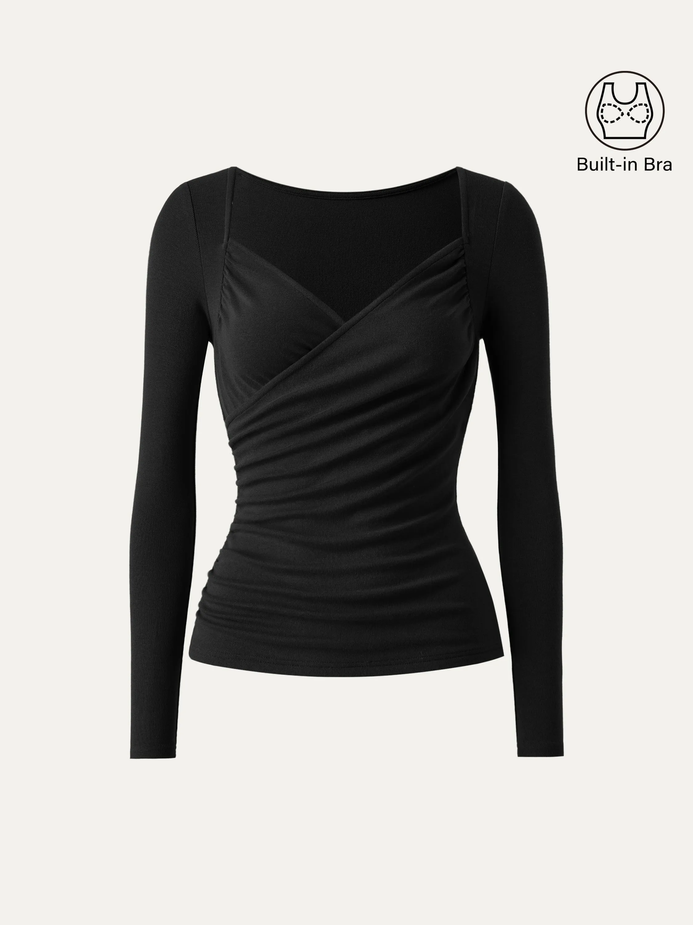 Ruched Surplice Brami Top