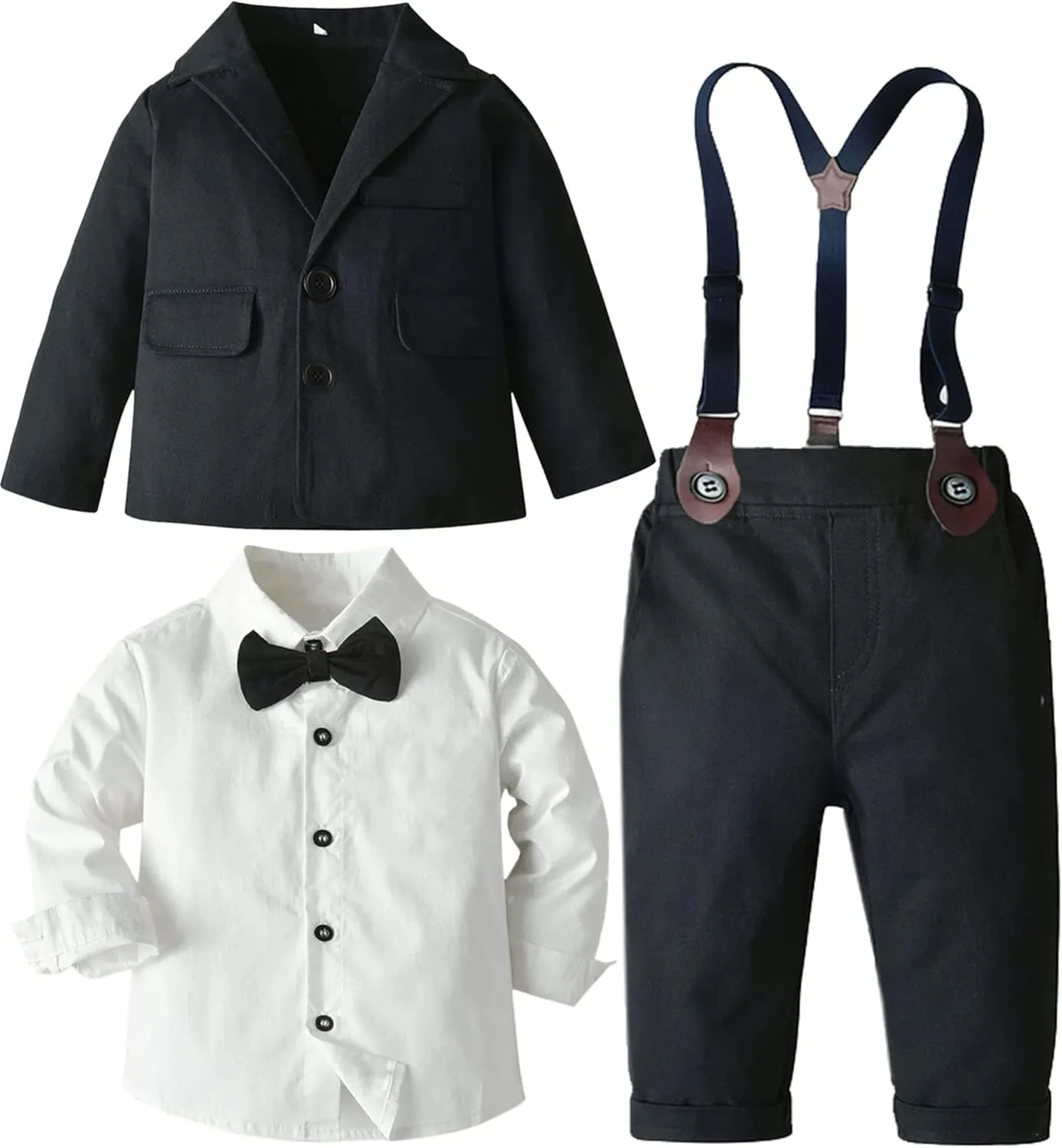 SANGTREE Baby Boys Gentleman Outfits Suits Set, 3 Months - 14 Years