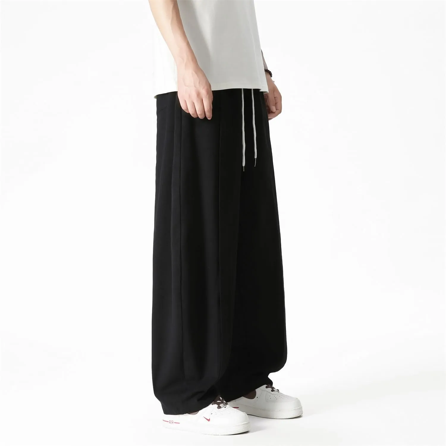 Seidarise Men's Wide Leg Casual Harem Japanese Yoga Harem Pants Hip hop Joggers Baggy