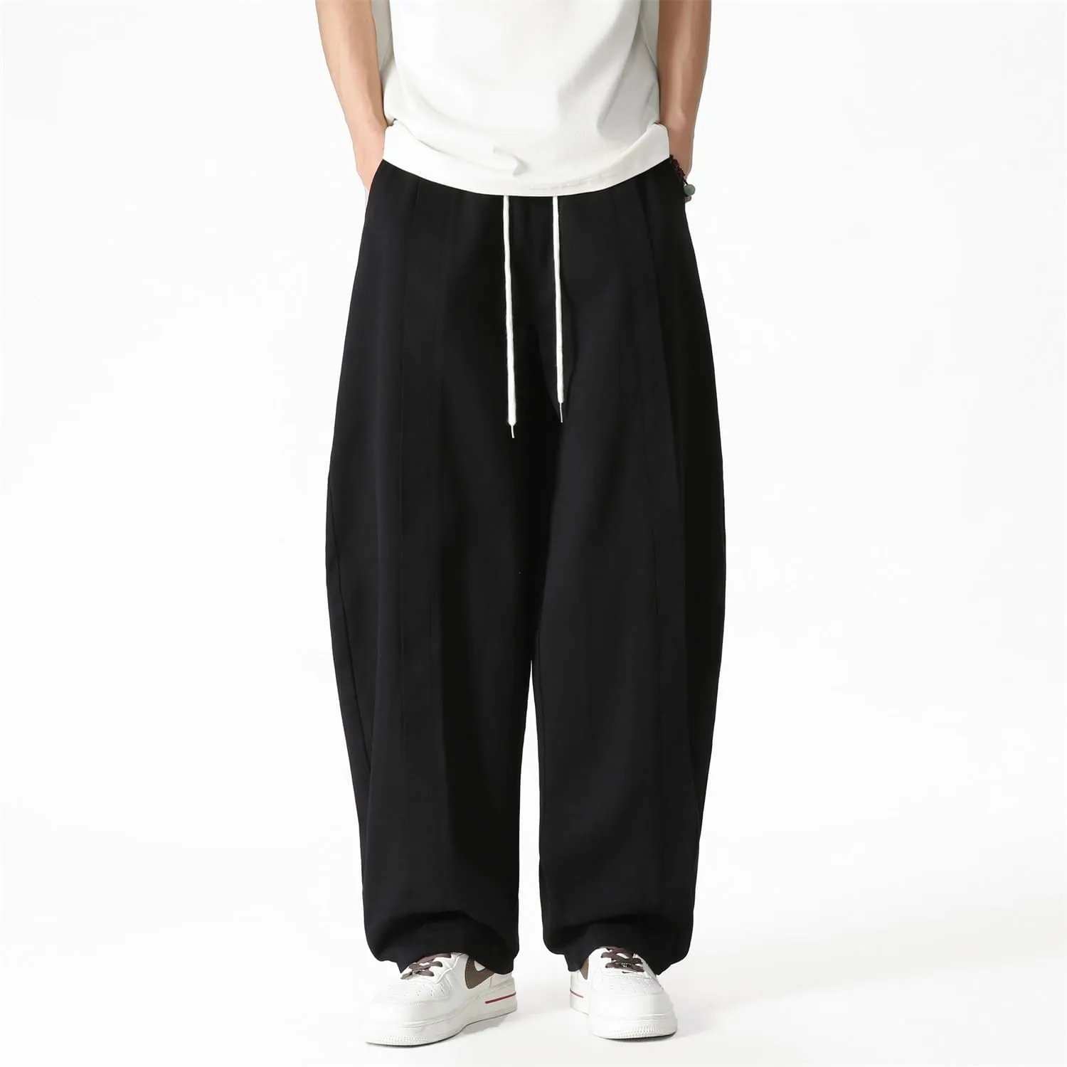 Seidarise Men's Wide Leg Casual Harem Japanese Yoga Harem Pants Hip hop Joggers Baggy