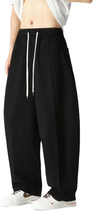 Seidarise Men's Wide Leg Casual Harem Japanese Yoga Harem Pants Hip hop Joggers Baggy