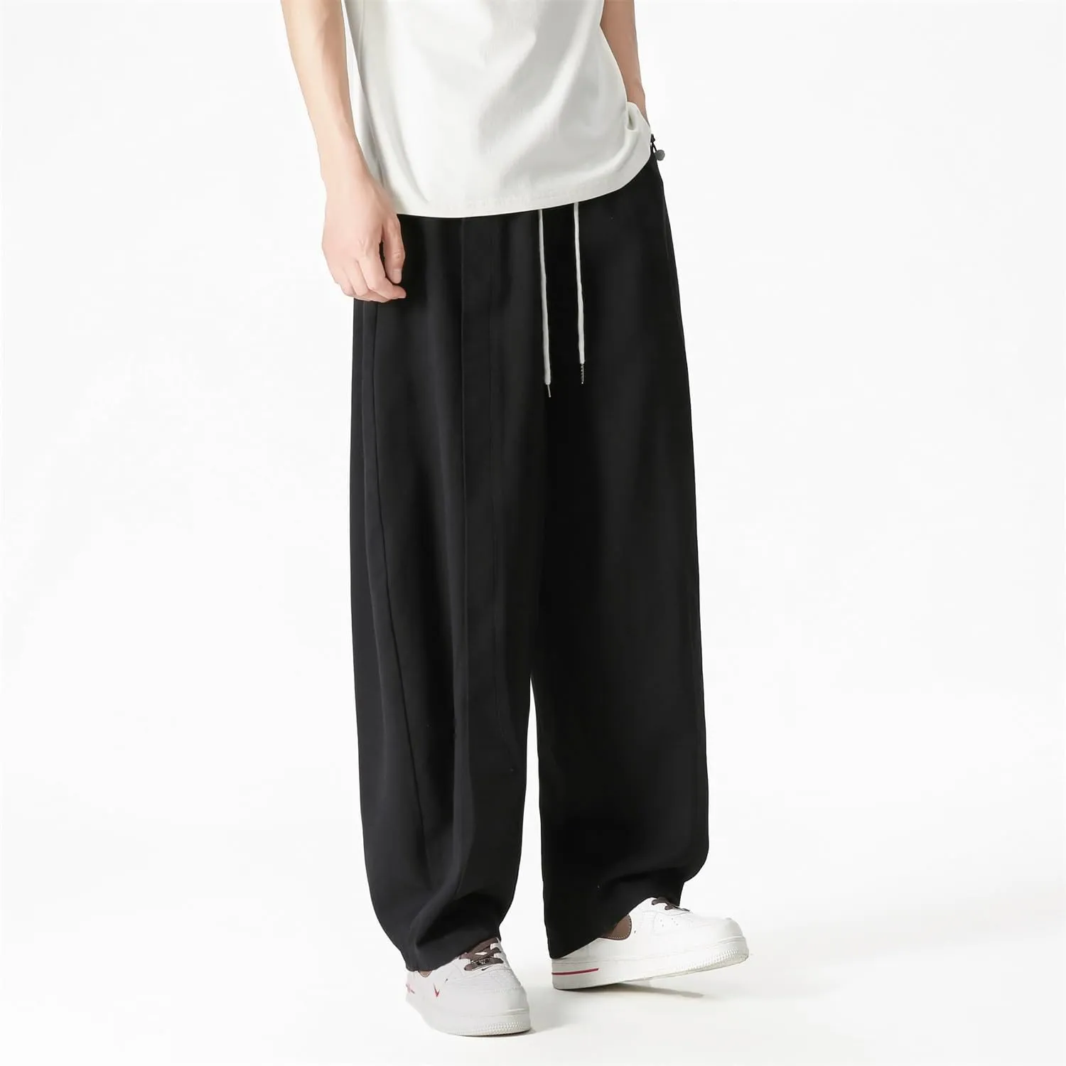 Seidarise Men's Wide Leg Casual Harem Japanese Yoga Harem Pants Hip hop Joggers Baggy