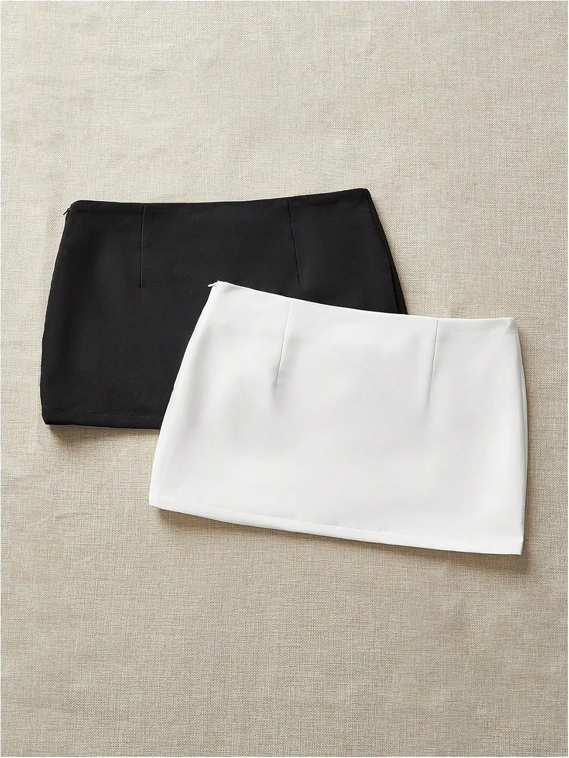 SweatyRocks Women's 2 Pack Pencil Mini Skirts with Underneath Shorts Skort