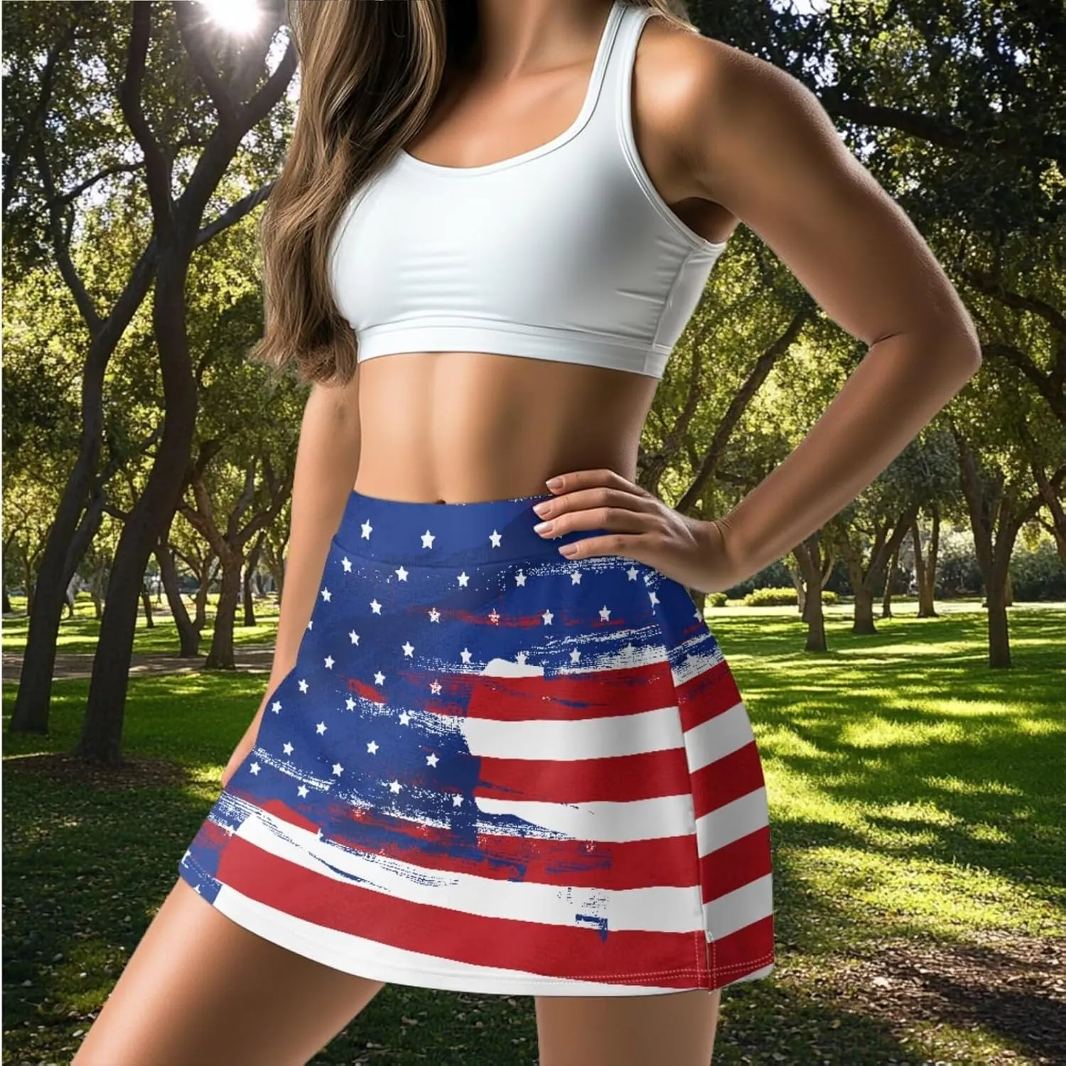 Tennis Skirt High Waisted for Women with Pockets Inner Shorts A Line Pickleball Golf Athletic Skort