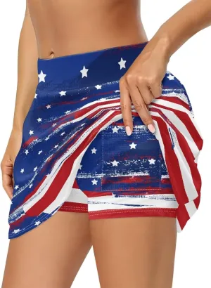 Tennis Skirt High Waisted for Women with Pockets Inner Shorts A Line Pickleball Golf Athletic Skort