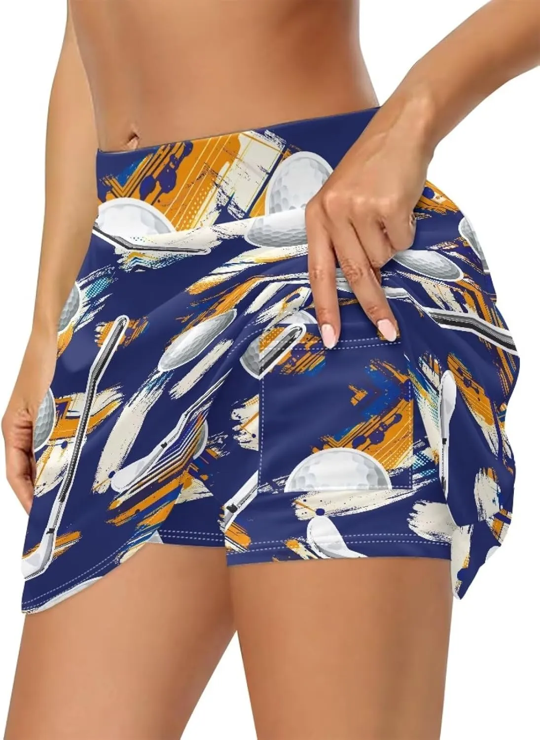 Tennis Skirts for Women with Pocket Shorts High Waisted Athletic Golf Skorts Summer Workout Running Skirts
