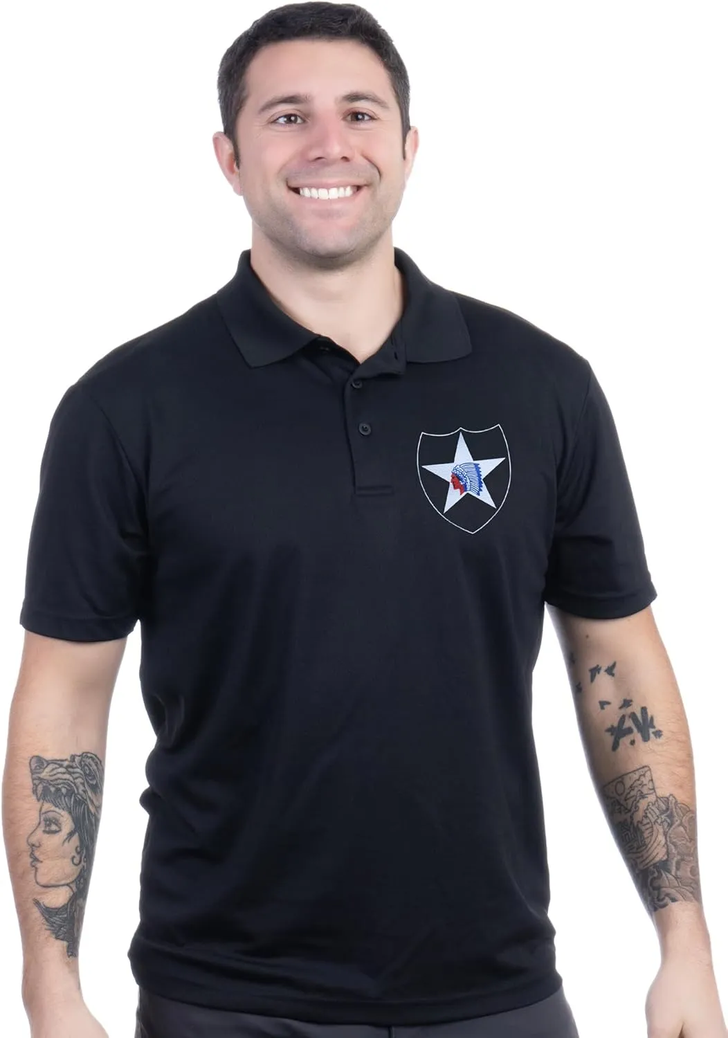 US Army Collared Polo | U.S. Military Infantry Armor Licensed Shirt with Collar for Men Women