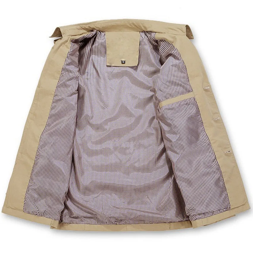 West Louis Autumn Trench Coat Fashion Design