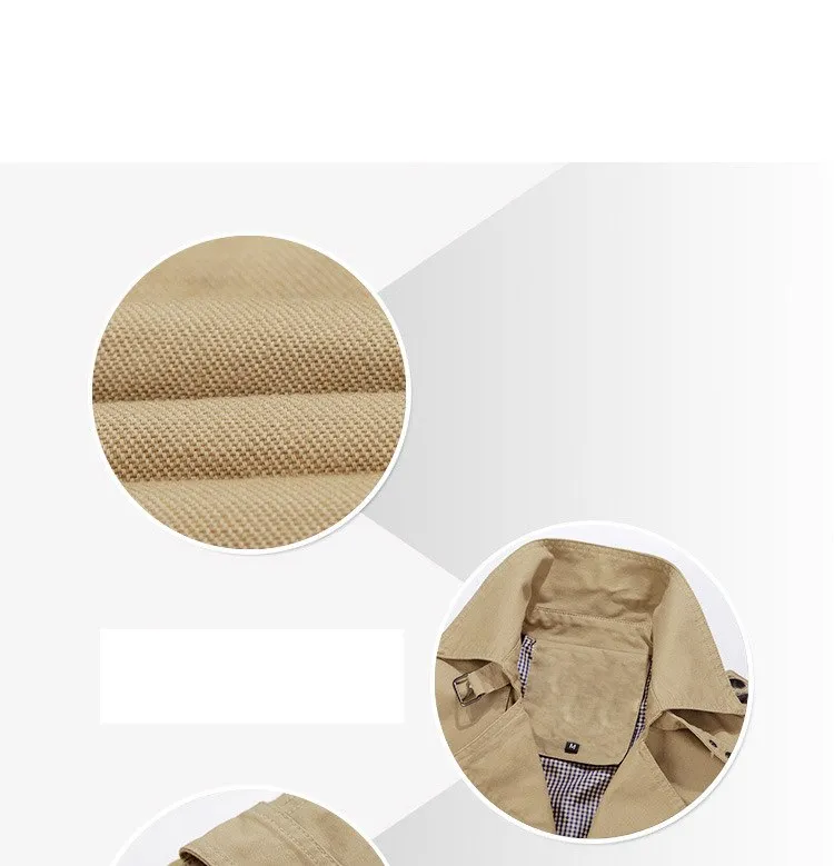 West Louis Autumn Trench Coat Fashion Design