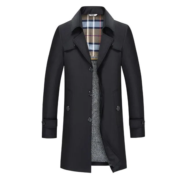 West Louis Designer Business Trench Coat