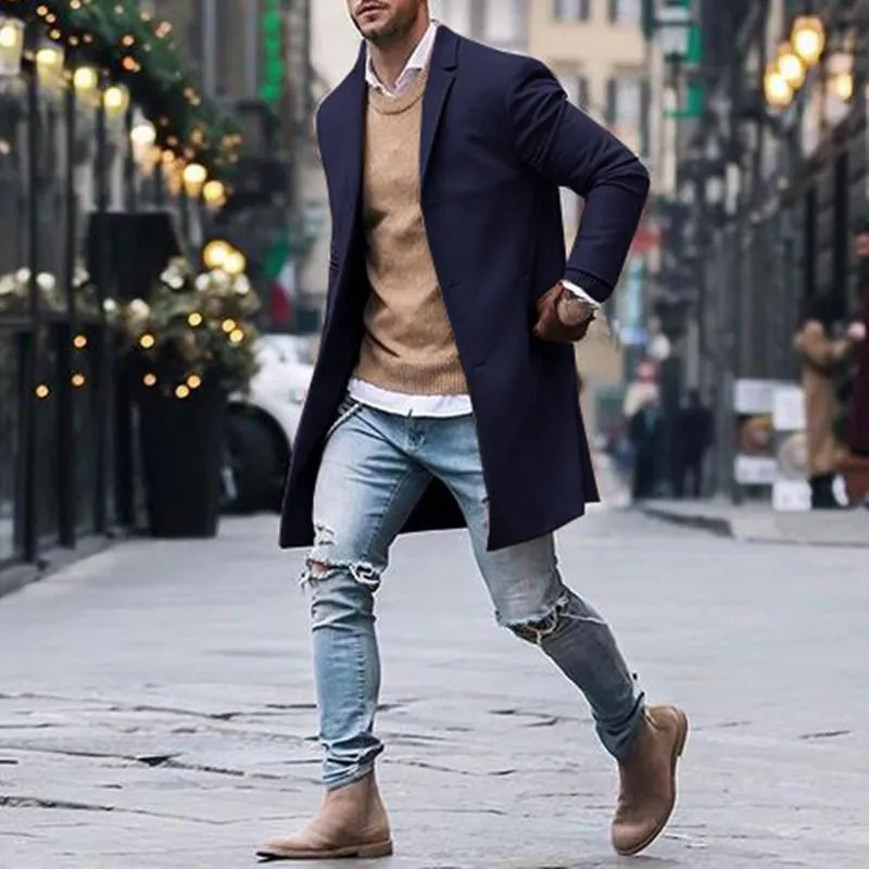 West Louis Men Parka Stylish Overcoat