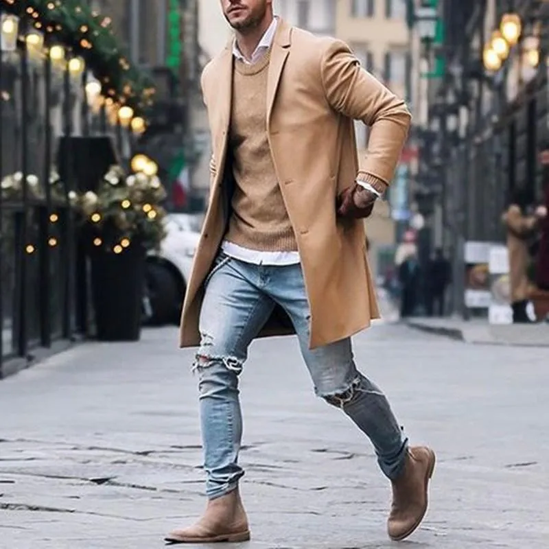 West Louis Men Parka Stylish Overcoat
