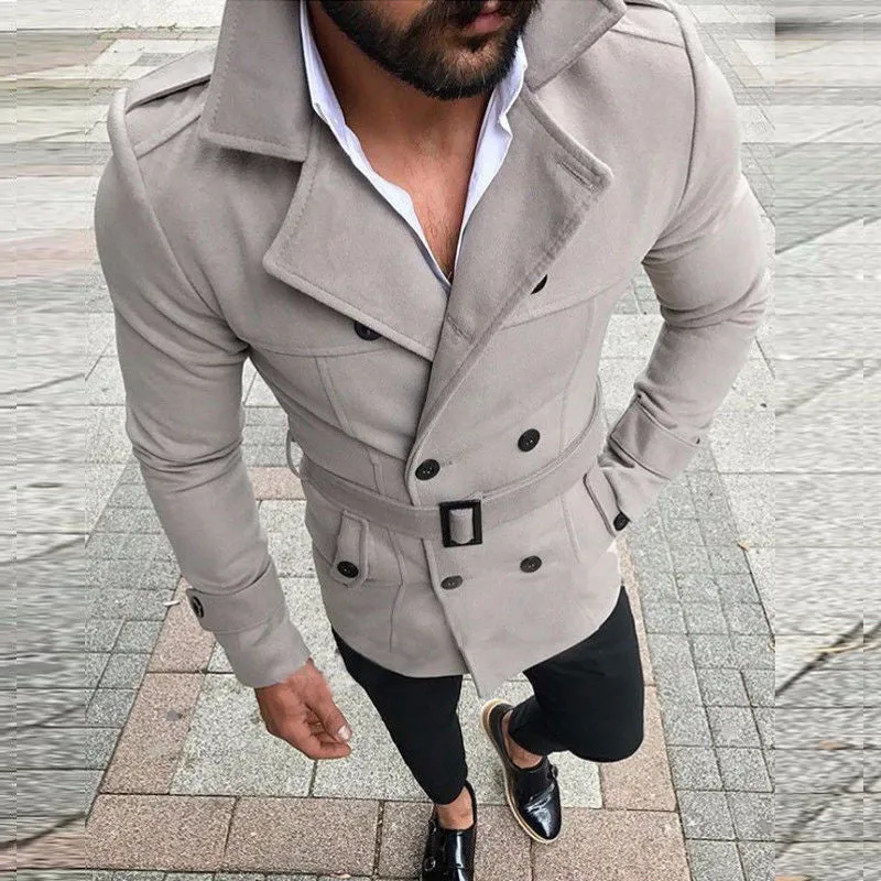 West Louis Trench Reefer Double Breasted Peacoat