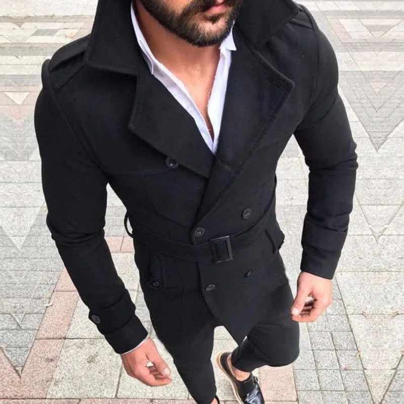 West Louis Trench Reefer Double Breasted Peacoat