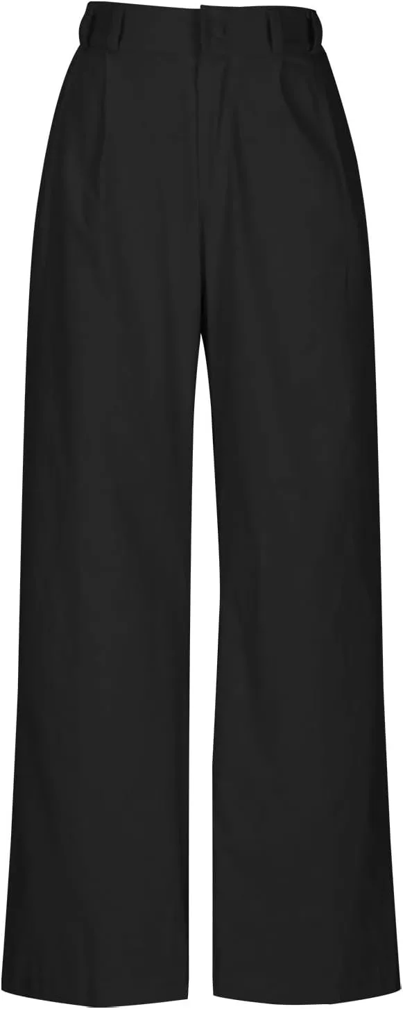 Wide Leg Pants Woman Summer Linen High Waisted Flowy Pleated Capri Pants 2025 Fashion Dressy Casual Cropped Trousers