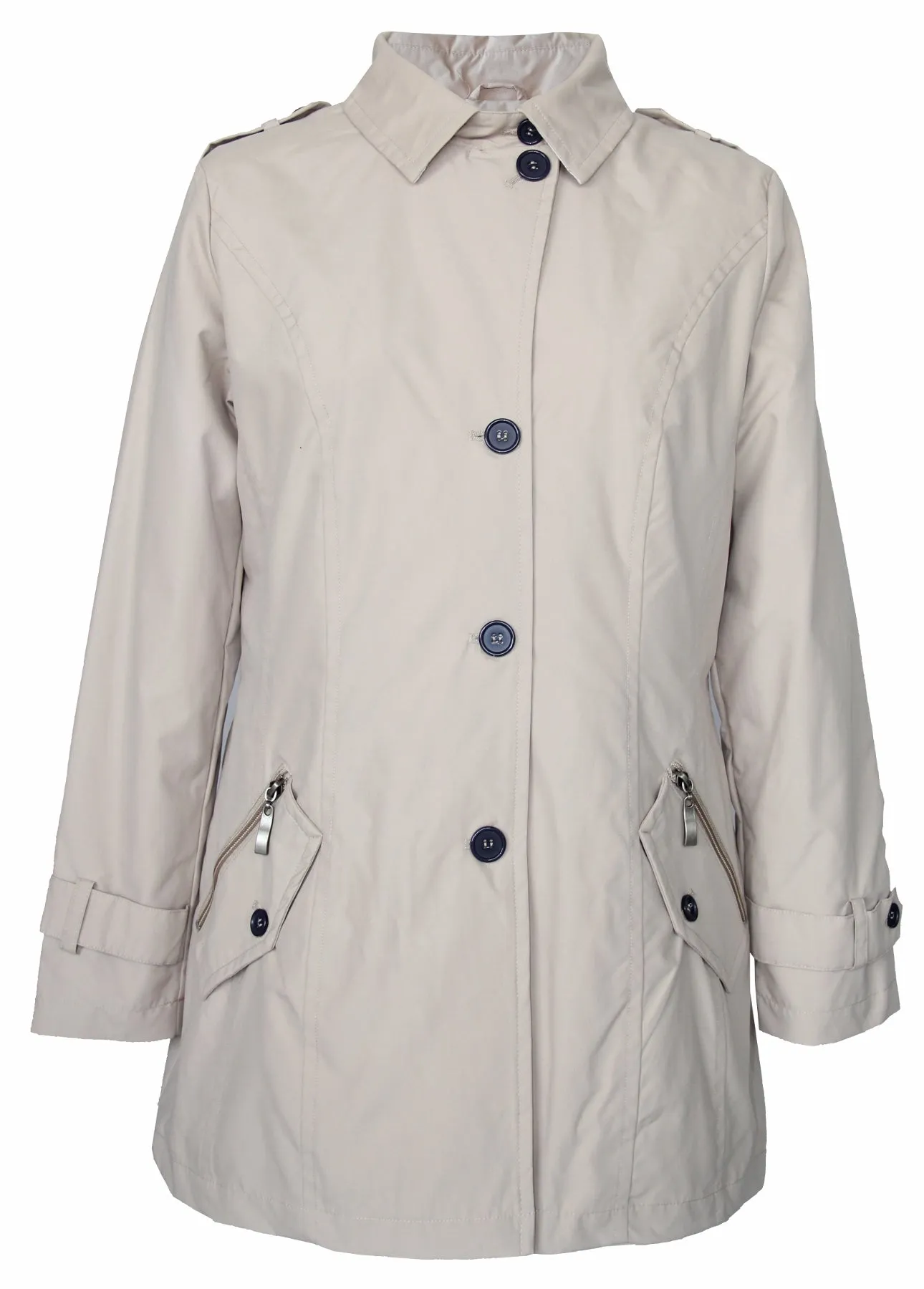 Women's Button Up Trench Coat