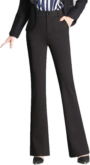 Women's Pants Harem Trousers Large Size Flared Straight High Waist Work Pants
