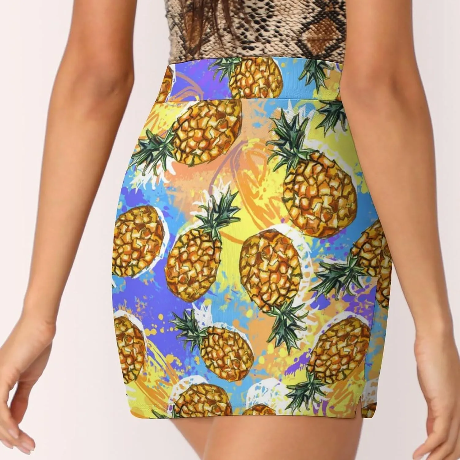 Women's Tennis Skirt Funny Pattern Athletic Golf Skorts for Woman with Pockets Summer Mini Skirts Workout Outfits