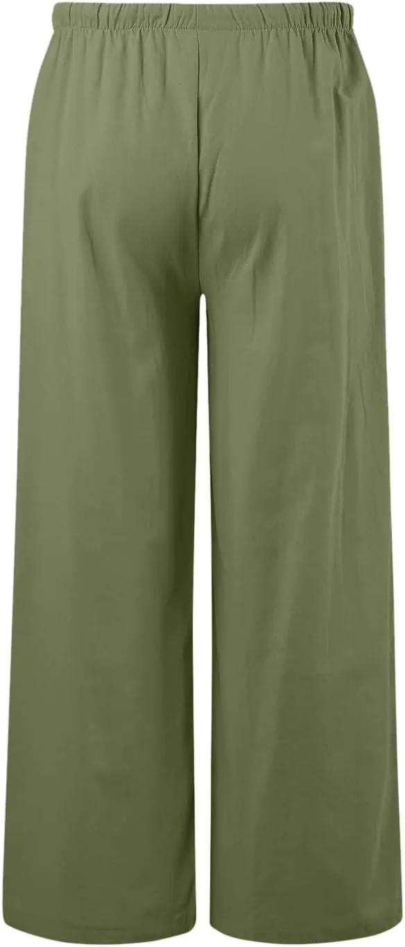 Women's Winter Warm Fleece Joggers Pants Winter Opaque Hiking Leggings with Pockets Fleece Lined Flare