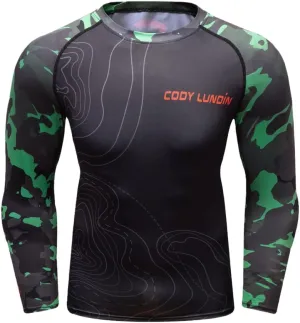 Xingfenly Long Sleeve Compression Shirt Men Quick Dry Gym Fitness Sport Male Running Workout Tights for
