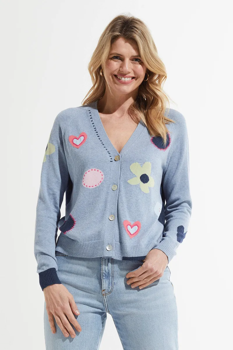 ZP Flowers and Spots Cardigan