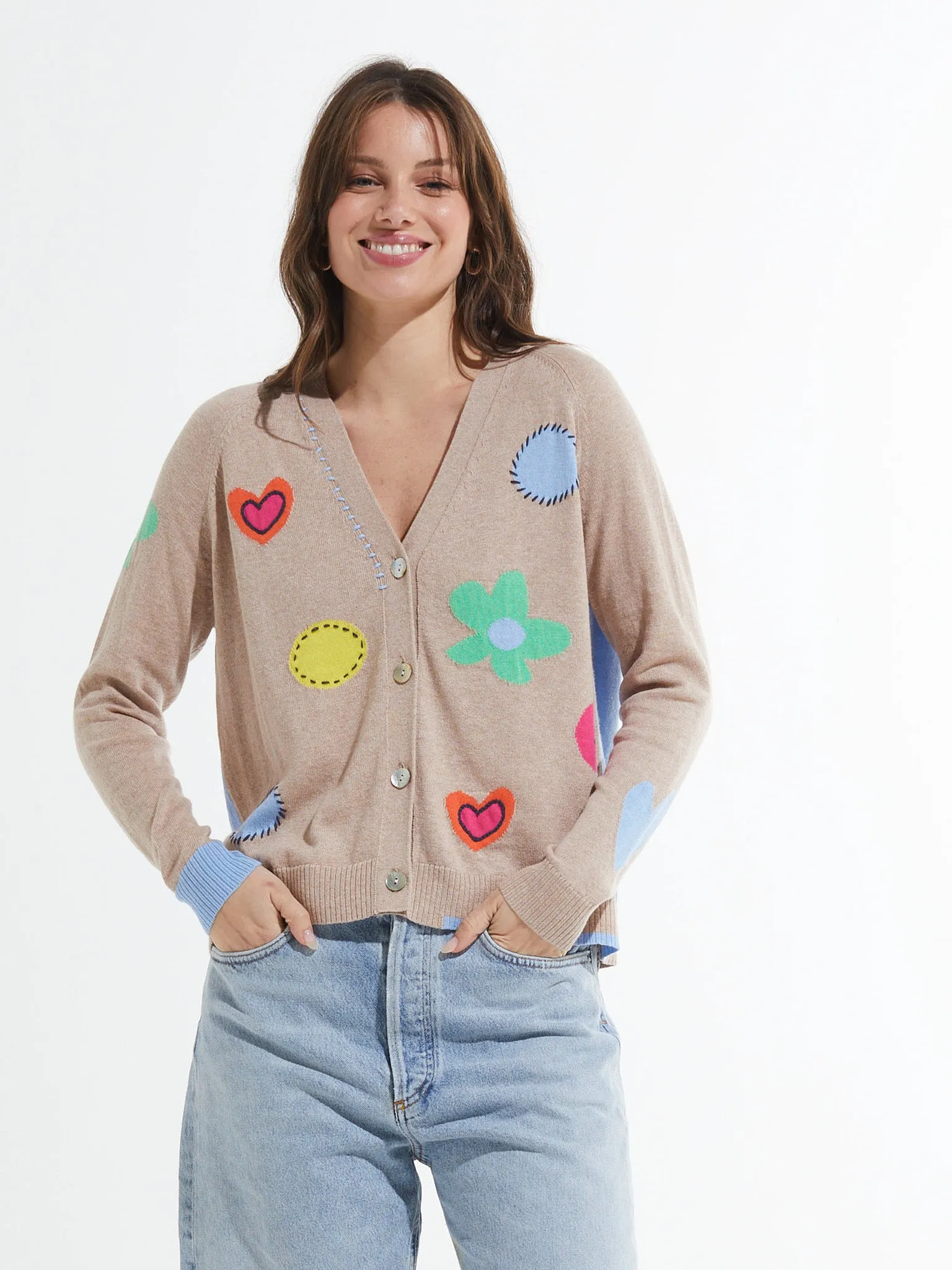ZP Flowers and Spots Cardigan